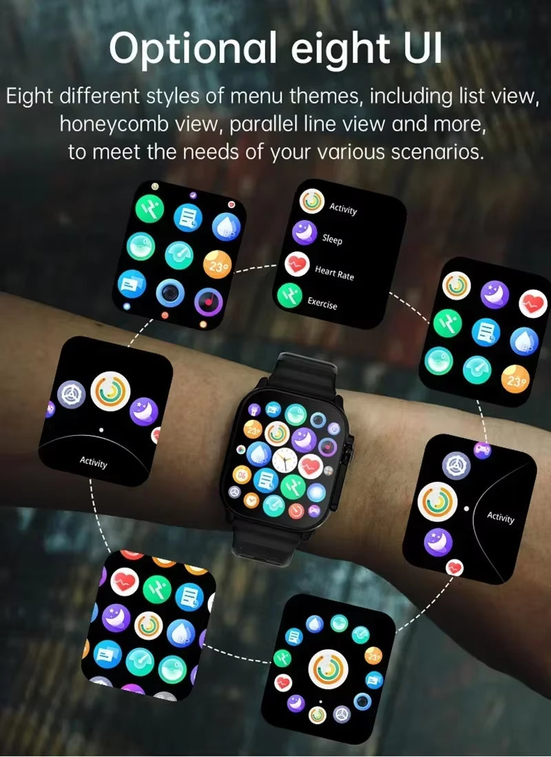 Revolutionary Smartwatch: Bluetooth Calling, Message Alerts, Heart Rate Monitor - Perfect for Android & iOS Users!